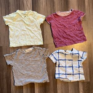 Set of 4 baby boy Zara tees